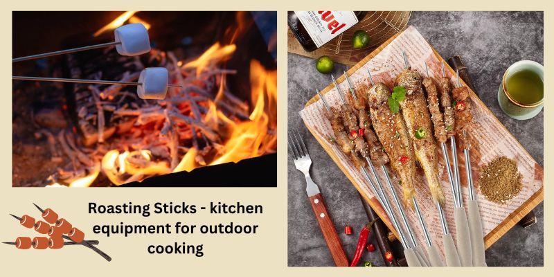 Roasting Sticks - kitchen equipment for outdoor cooking